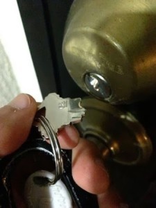 Broken Key in A Lock We can take the broken key out of the cylinder lock