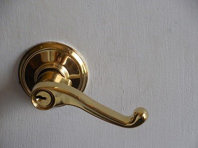 Lever handle home lock installation by EaglesLocksmith.com Residential Locksmith Cincinnati